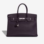 Hermès Birkin 35 Clémence Raisin Front | Sell your designer bag