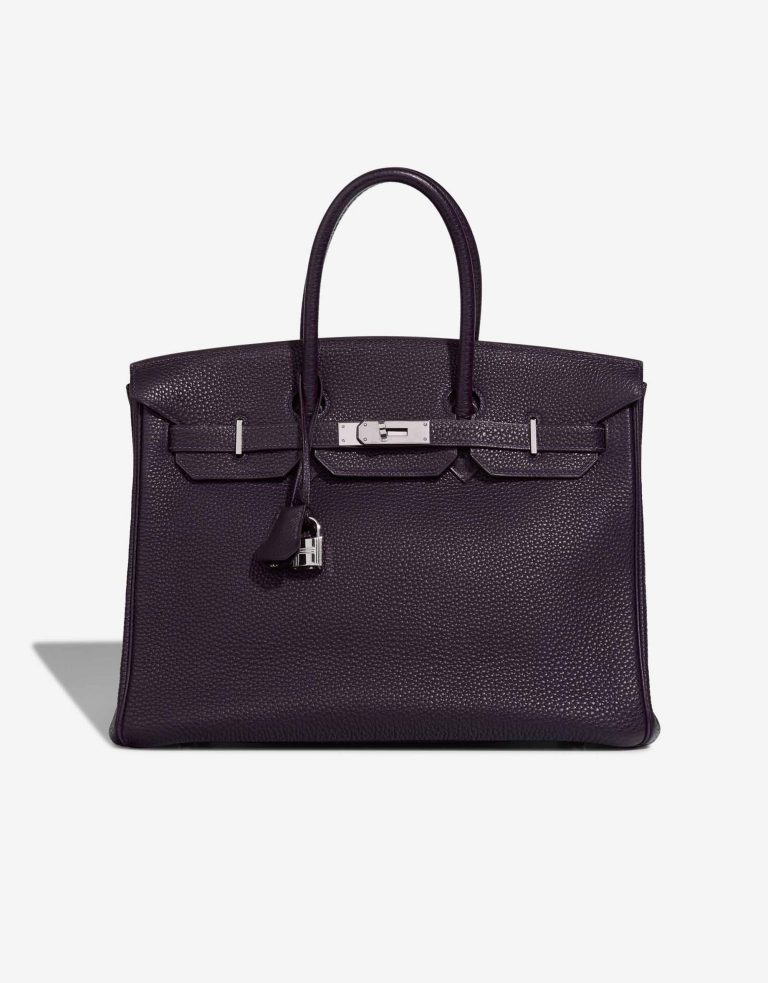 Hermès Birkin 35 Clémence Raisin Front | Sell your designer bag