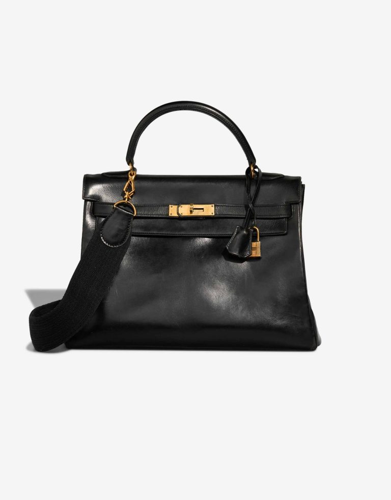 Hermès Kelly 32 Box Noir Front | Vendez votre sac de créateur