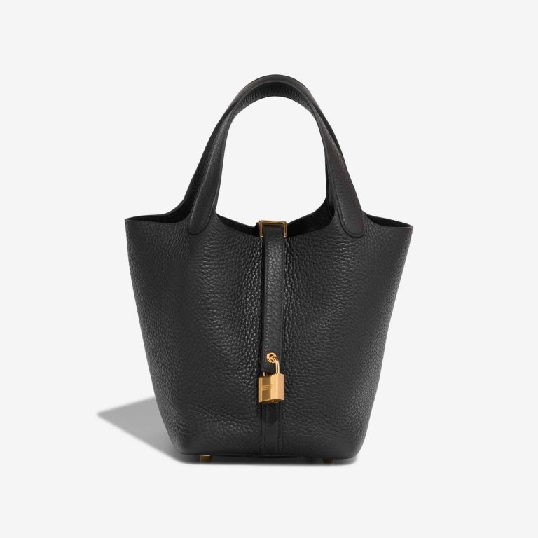 Hermès Picotin 18 Clémence Black Front | Vendre votre sac de créateur