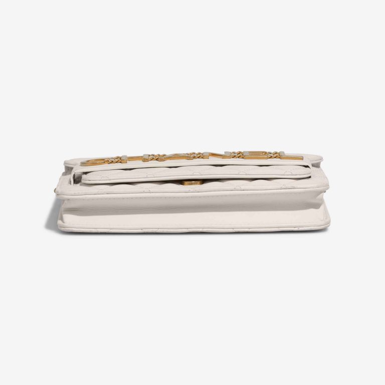 Chanel Enchained Wallet On Chain Calf White | Sell your designer bag