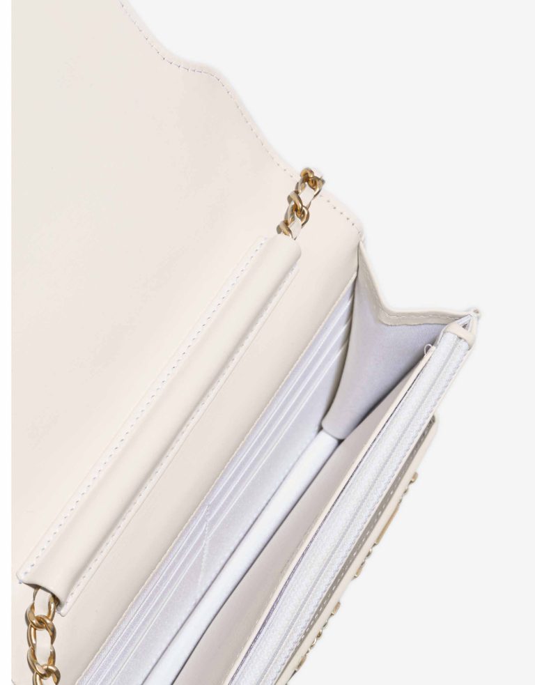 Chanel Enchained Wallet On Chain Calf White Inside | Sell your designer bag