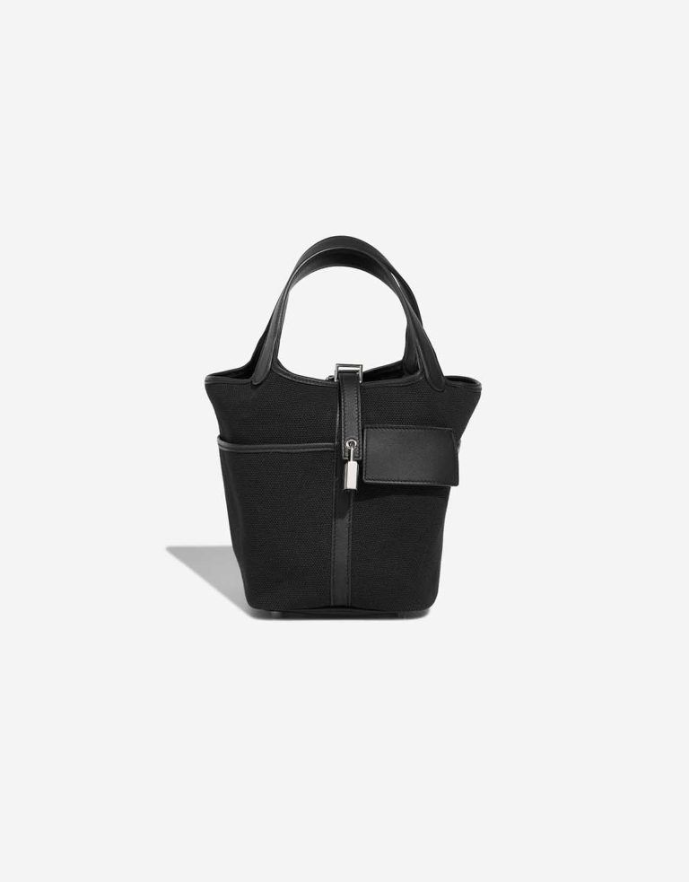 Hermès Picotin Cargo 18 Canvas / Swift Schwarz Front | Verkaufen Sie Ihre Designer-Tasche