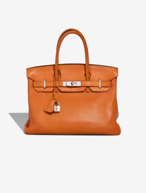 Hermès Birkin 30 Clémence Orange Front | Verkaufen Sie Ihre Designer-Tasche