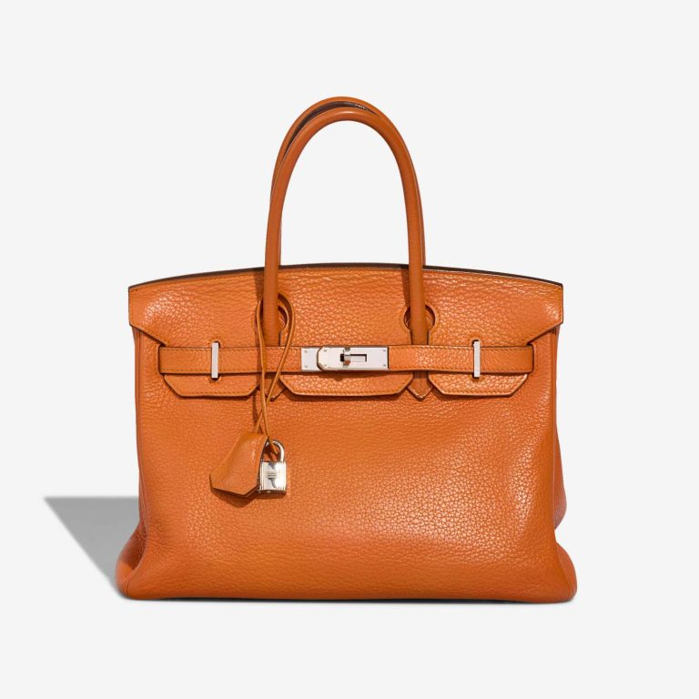 Hermès Birkin 30 Clémence Orange Front | Vendez votre sac de créateur