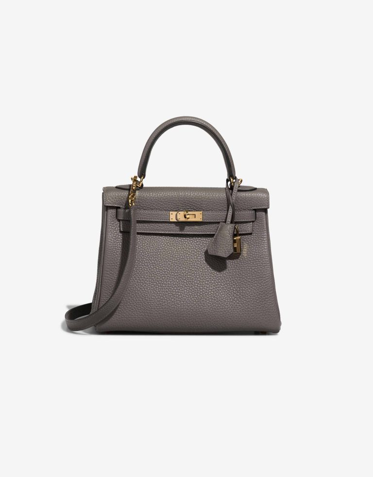 Hermès Kelly 25 Togo Gris Meyer Front | Vendre votre sac de créateur