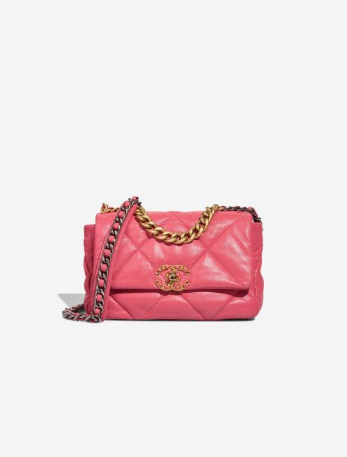 Chanel 19 Flap Bag Lamb Pink Front | Sell your designer bag