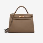 Hermès Kelly 32 Etoupe Epsom Front | Verkaufen Sie Ihre Designertasche