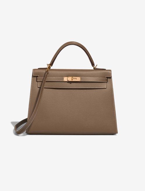 Hermès Kelly 32 Etoupe Epsom Front | Verkaufen Sie Ihre Designertasche