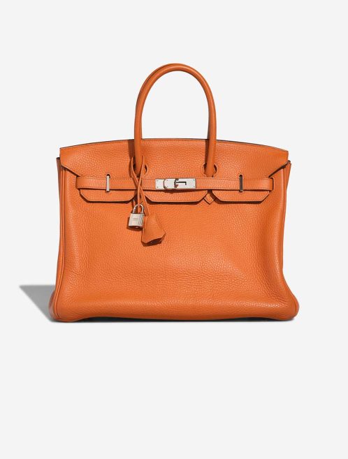 Hermès Birkin 35 Orange Clémence Front | Sell your designer bag