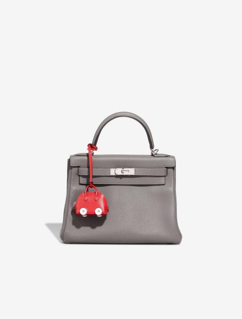 Hermès Bolide On Wheels Charm Chèvre Rouge de Coeur Système de fermeture | Vendre votre sac de créateur