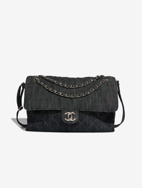 Chanel Timeless Maxi Denim Dark Blue Front | Vendez votre sac de créateur