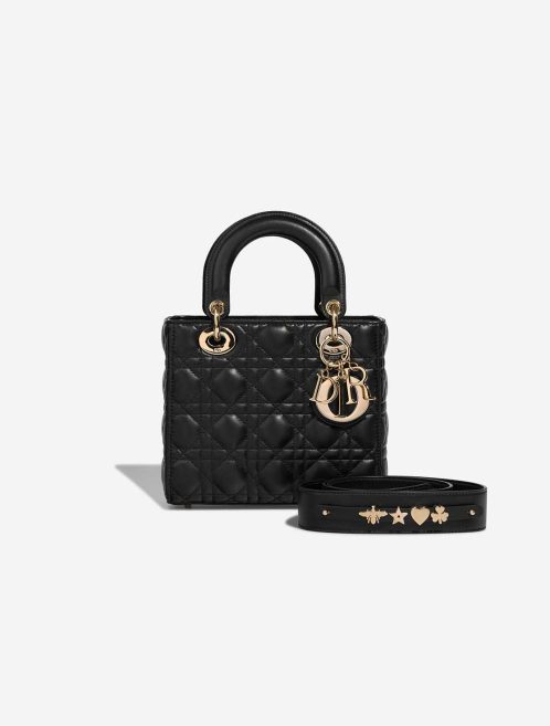 Dior Lady Small Lamb Black Front | Sell your designer bag