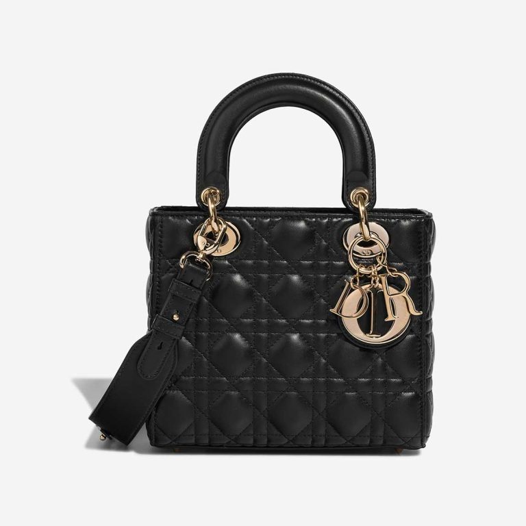 Dior Lady Small Lammleder Black Front | Verkaufen Sie Ihre Designertasche