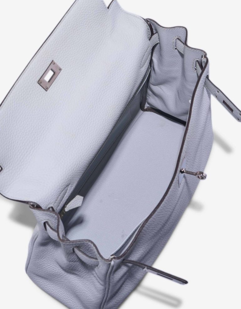 Hermès Kelly 32 Taurillon Clémence Bleu Pale Inside Vendez votre sac de créateur