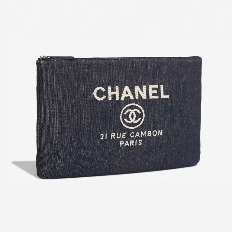 Chanel Laptop Case Denim Dark Blue | Sell your designer bag