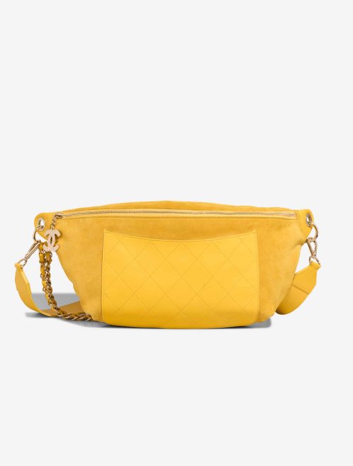 Chanel Pharrell Waist Bag Suede / Lamb Yellow Front | Sell your designer bag