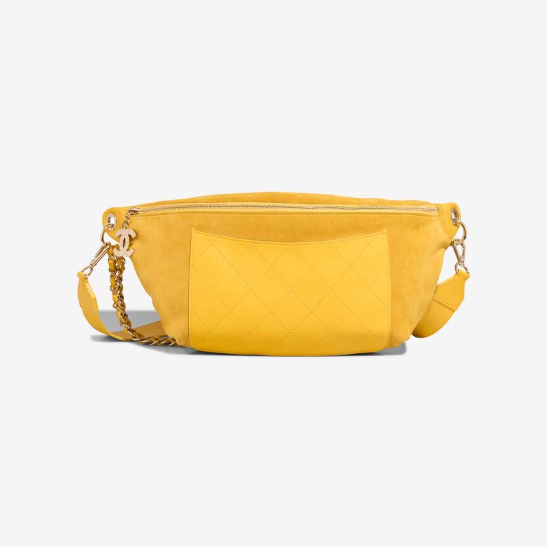 Chanel Pharrell Waist Bag Suede / Lamb Yellow Front | Vendez votre sac de créateur