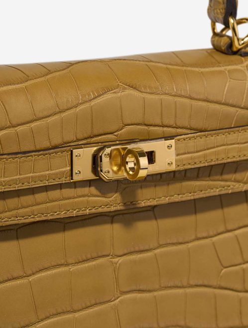 Hermès Kelly 25 Matte Alligator Kraft / Mimosa Closing System | Sell your designer bag