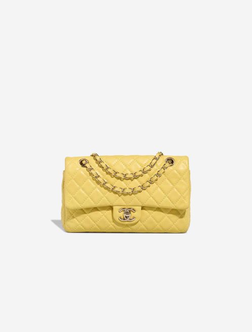 Chanel Timeless Medium Lamb Yellow Front | Sell your designer bag