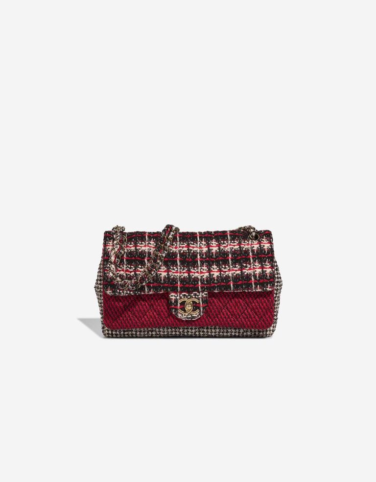 Chanel Timeless Medium Tweed Multicolour Front | Vendez votre sac de créateur