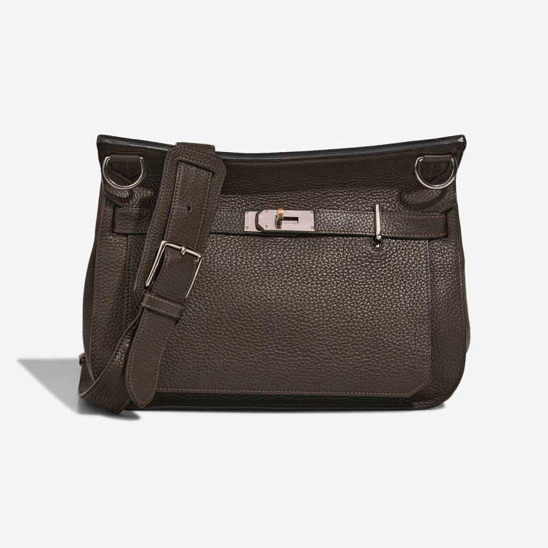 Hermès Jypsière 34 Taurillon Clémence Vert Bronze Façade Vendez votre sac de créateur