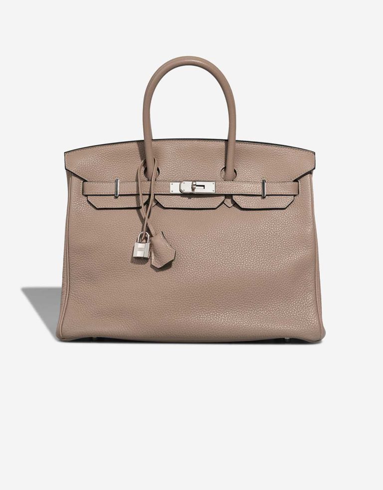 Hermès Birkin 35 Togo Gris Tourterelle Front | Verkaufen Sie Ihre Designer-Tasche