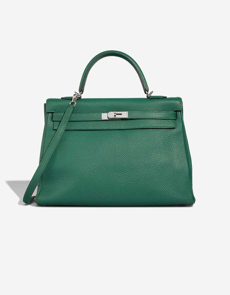 Hermès Kelly 35 Clémence Vert Vertigo Front | Sell your designer bag