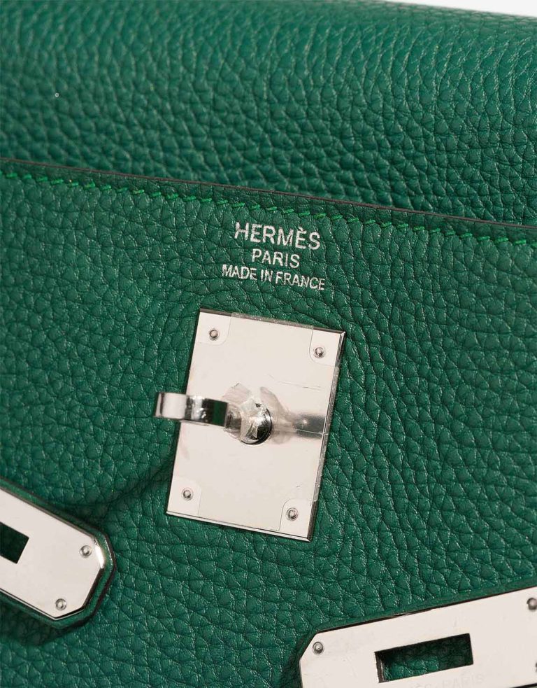 Hermès Kelly 35 Clémence Vert Vertigo Logo | Vendre votre sac de créateur