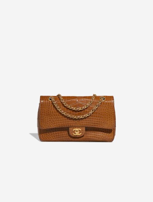 Chanel Timeless Medium Alligator Braun Front | Verkaufen Sie Ihre Designer-Tasche