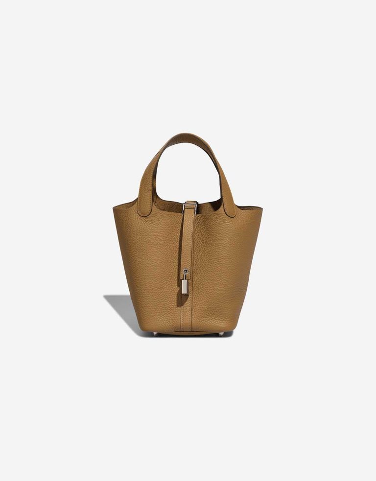 Hermès Picotin 18 Taurillon Clémence Biscuit Front | Sell your designer bag