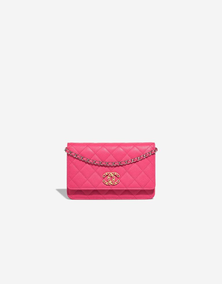 Chanel Timeless Wallet On Chain Caviar Pink Front | Sell your designer bag