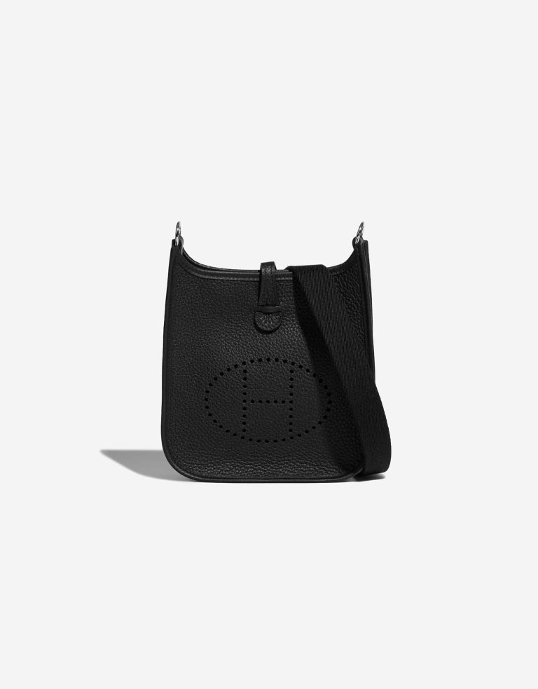 Hermès Evelyne 16 Taurillon Clémence Black Front | Vendre votre sac de créateur