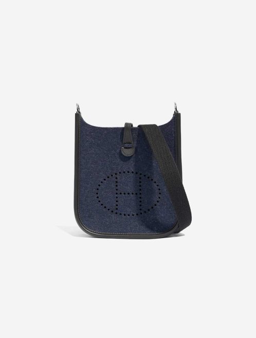 Hermès Evelyne 16 Filzschutz / Swift Bleu Nuit / Black Front | Verkaufen Sie Ihre Designertasche