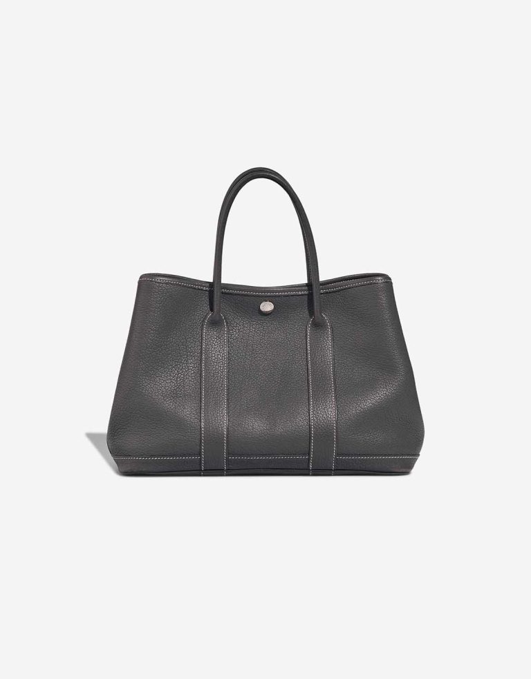 Hermès Garden Party 30 Veau Négonda Ardoise Front | Verkaufen Sie Ihre Designertasche