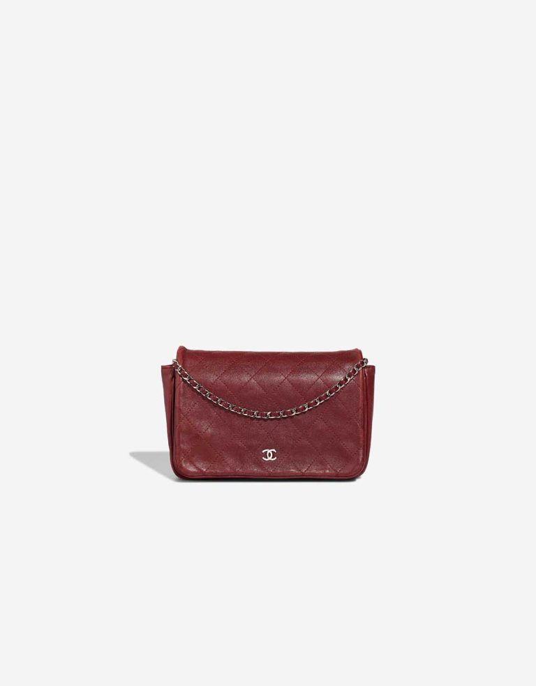 Chanel Flap Bag Small Calf Dark Red Front | Sell your designer bag