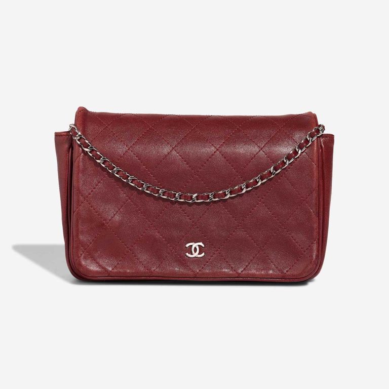 Chanel Flap Bag Small Kalbsleder Dark Red Front | Verkaufen Sie Ihre Designer-Tasche