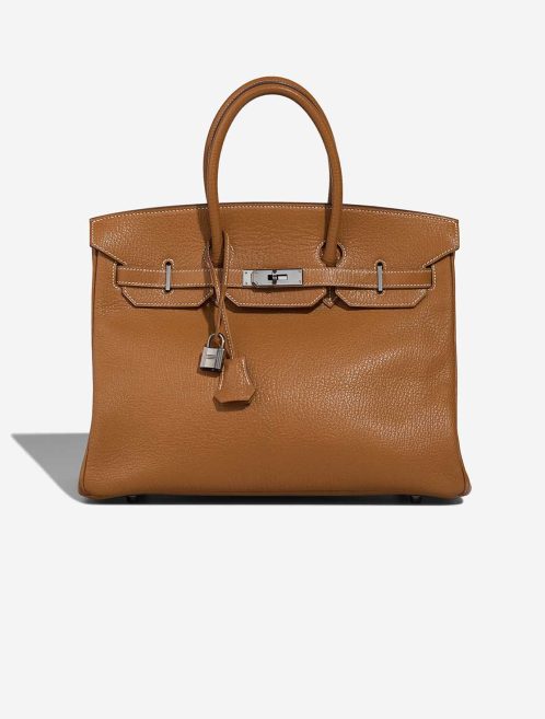 Hermès Birkin 35 Chèvre de Coromandel Caramel Front | Verkaufen Sie Ihre Designer-Tasche