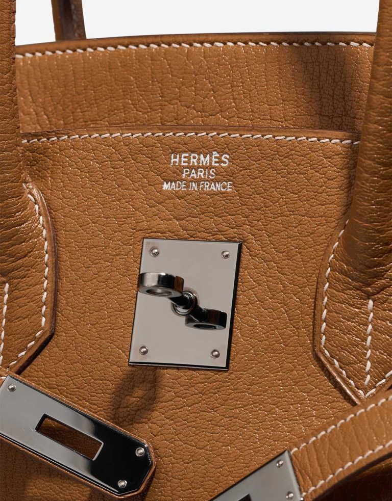 Hermès Birkin 35 Chèvre de Coromandel Caramel Logo | Verkaufen Sie Ihre Designertasche