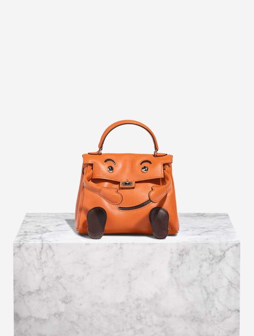 Hermès Kellydole Swift Orange H / Brown Front | Sell your designer bag