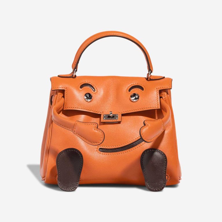 Hermès Kellydole Swift Orange H / Brown Front | Sell your designer bag