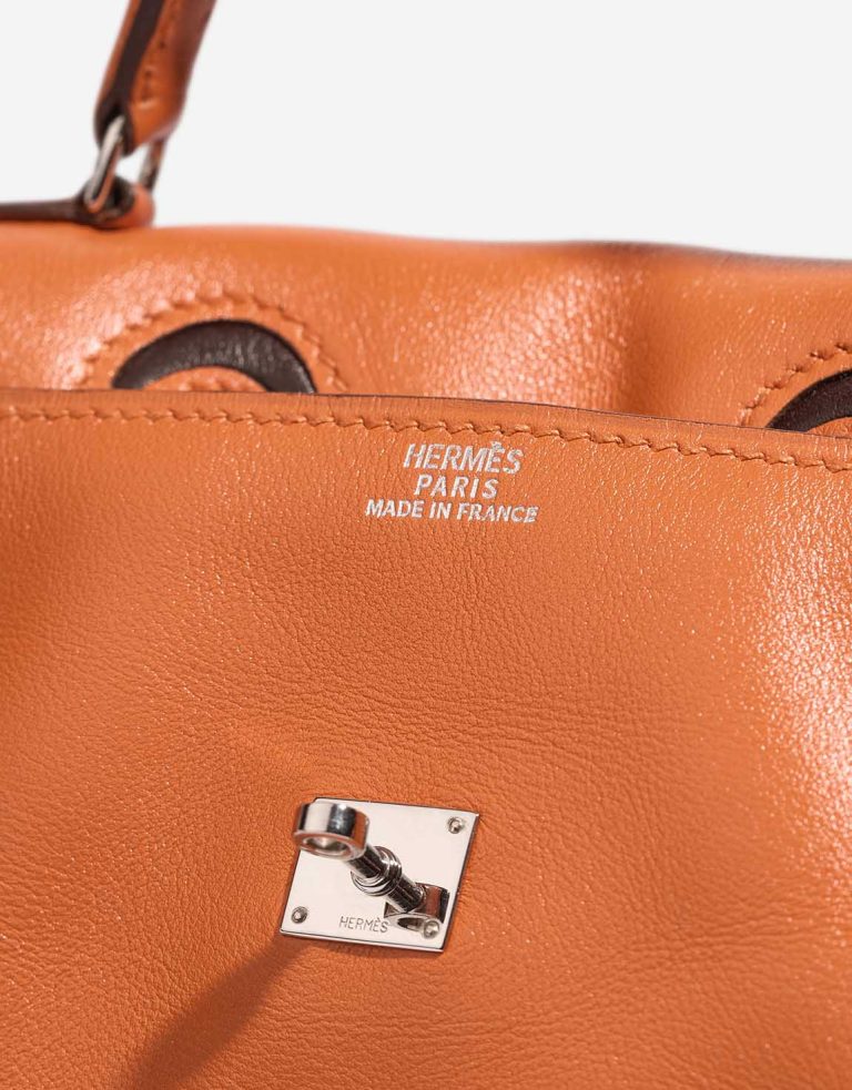 Hermès Kellydole Swift Orange H / Brown Logo | Sell your designer bag