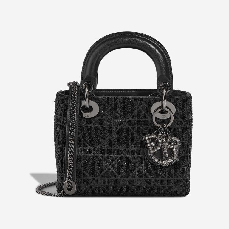 Dior Lady Mini Embroidery / Calf Black Front | Sell your designer bag