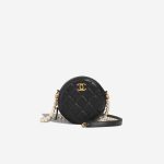 Chanel Round Clutch Calf Black Front | Sell your designer bag