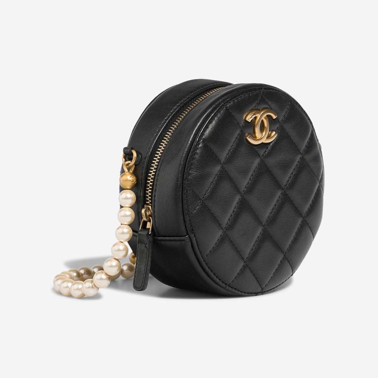 Chanel Rund Clutch Kalbsleder  Schwarz | Verkaufen Sie Ihre Designer-Tasche