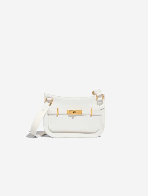 Hermès Jypsière Mini Swift New White Front | Vendez votre sac de créateur