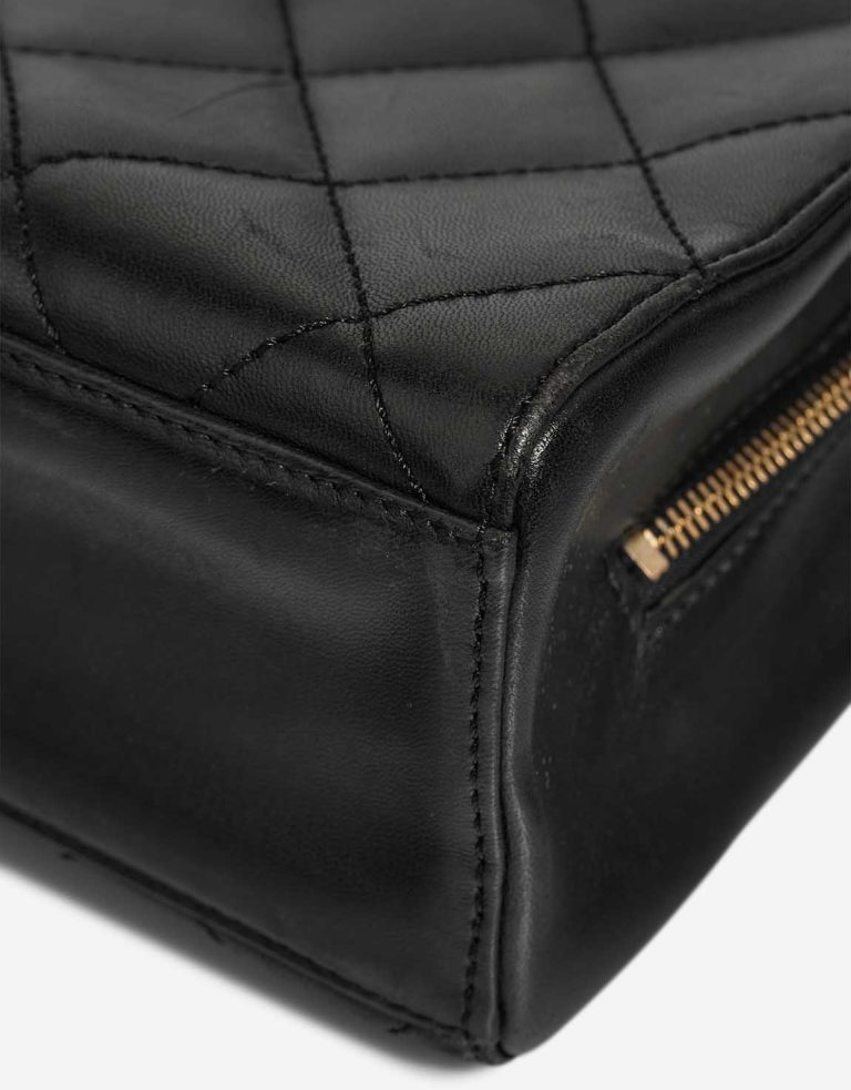 Chanel Timeless Handle Medium Lamb Black Signs of wear | Sell your designer bag