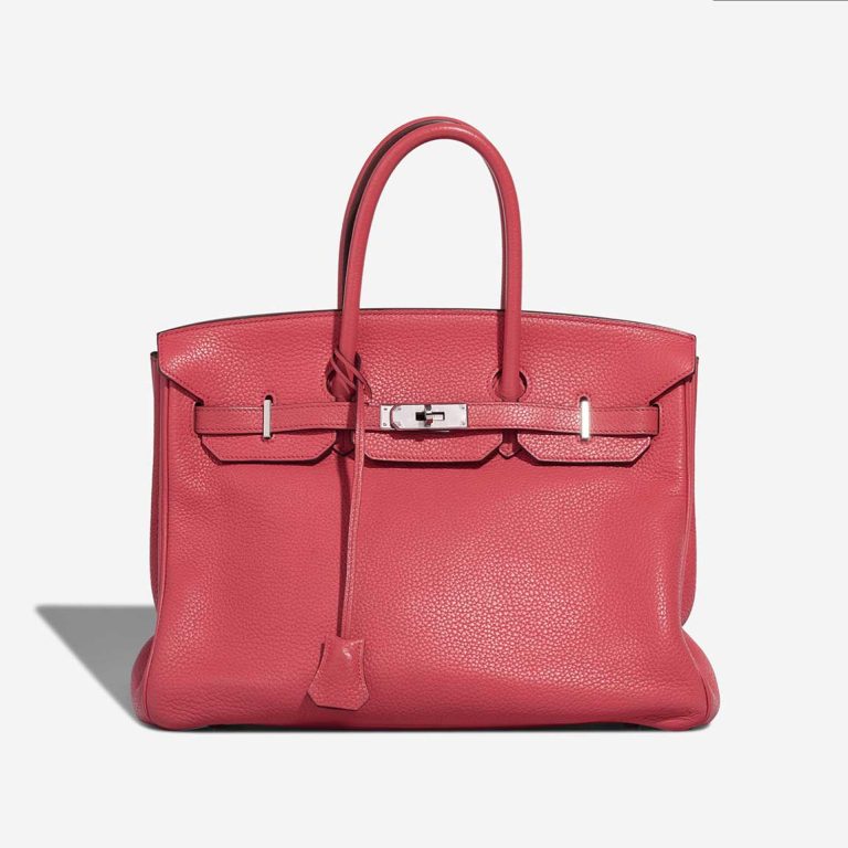 Hermès Birkin 35 Clémence Rose Lipstick Front | Verkaufen Sie Ihre Designer-Tasche