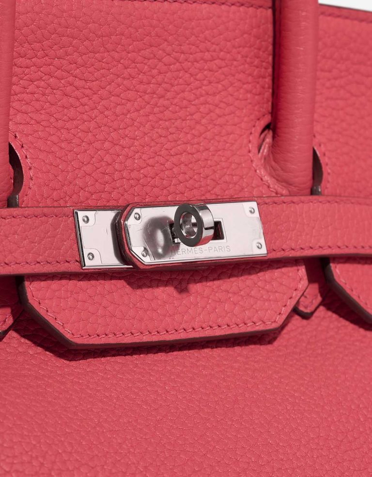 Hermès Birkin 35 Clémence Rose Lippenstift Verschluss-System | Verkaufen Sie Ihre Designer-Tasche