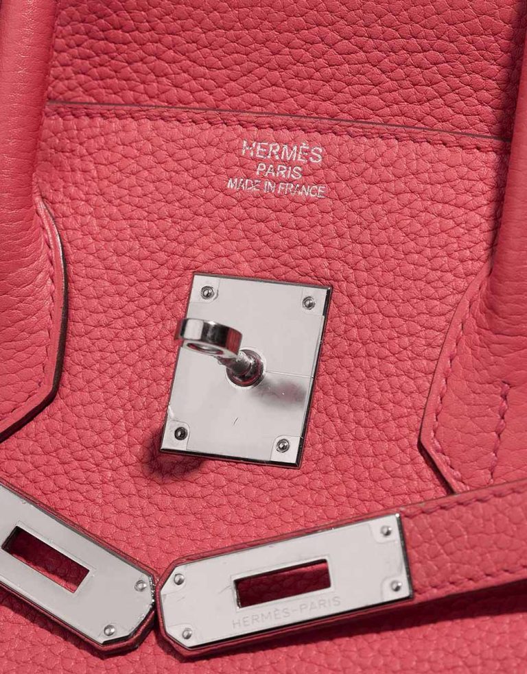 Hermès Birkin 35 Clémence Rose Lipstick Logo | Verkaufen Sie Ihre Designertasche